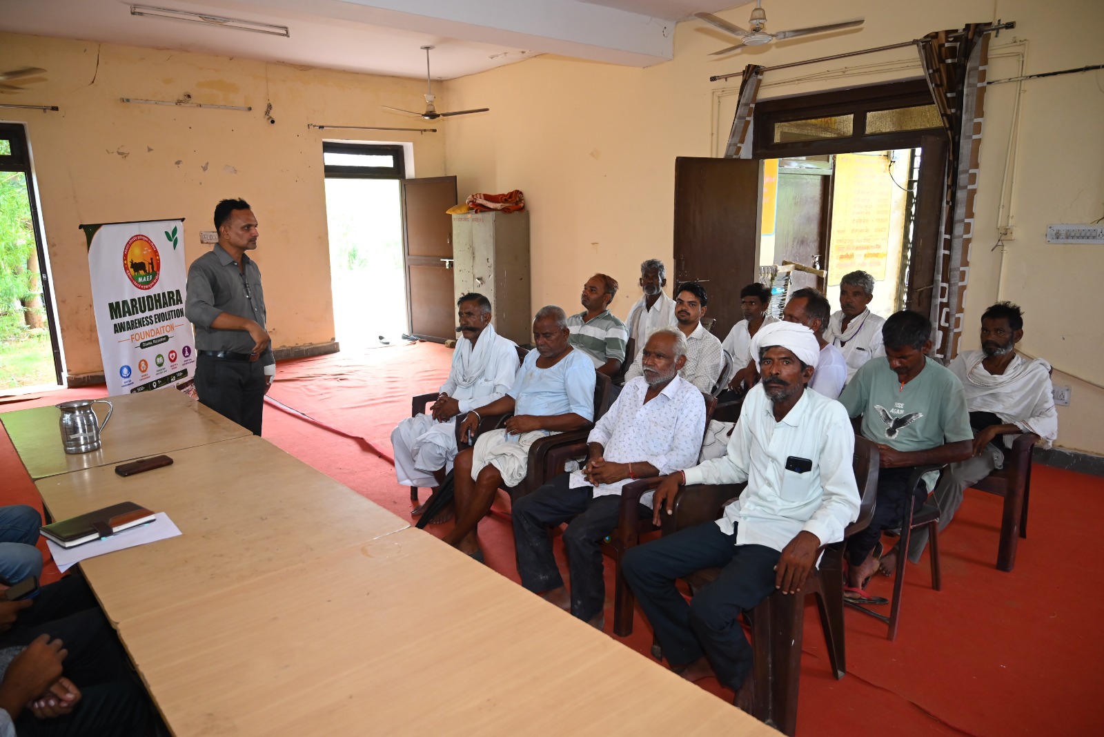 Meeting with Sarpanch in Nagal Bairsy Panchayat